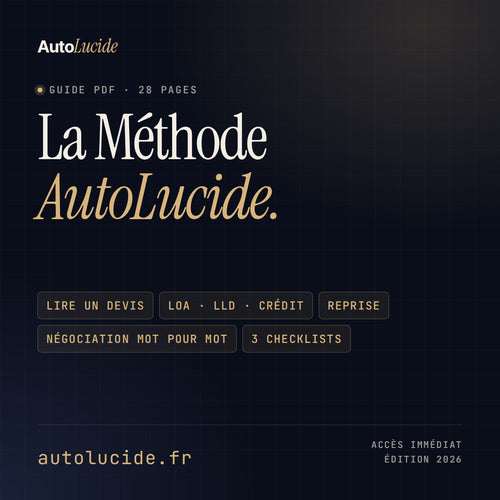 La Méthode AutoLucide — guide PDF de 28 pages pour acheter ou louer sa voiture