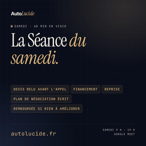 La Séance du samedi — 60 minutes en visio avec un ancien vendeur automobile